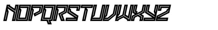 Devolt Strike Italic Font LOWERCASE