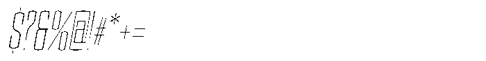 Devonika Variable Devonika Extra Light Slanted Condensed Font OTHER CHARS