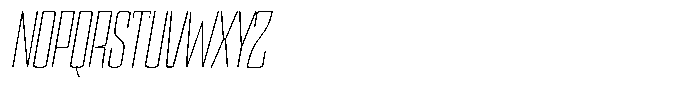 Devonika Variable Devonika Extra Light Slanted Condensed Font UPPERCASE