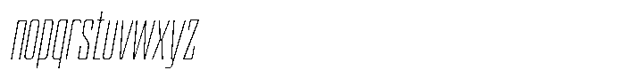 Devonika Variable Devonika Extra Light Slanted Condensed Font LOWERCASE