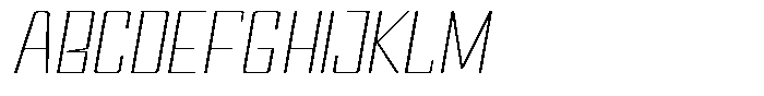 Devonika Variable Devonika Extra Light Slanted Expanded Font UPPERCASE
