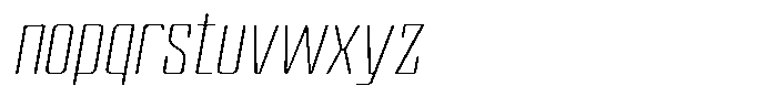 Devonika Variable Devonika Extra Light Slanted Expanded Font LOWERCASE