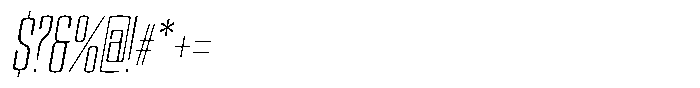 Devonika Variable Devonika Light Slanted Condensed Font OTHER CHARS