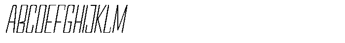 Devonika Variable Devonika Light Slanted Condensed Font UPPERCASE