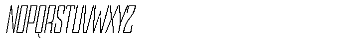 Devonika Variable Devonika Light Slanted Condensed Font UPPERCASE