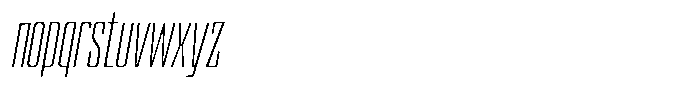 Devonika Variable Devonika Light Slanted Condensed Font LOWERCASE