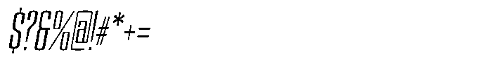 Devonika Variable Devonika Medium Slanted Condensed Font OTHER CHARS