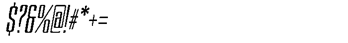 Devonika Variable Devonika Semi Bold Slanted Condensed Font OTHER CHARS