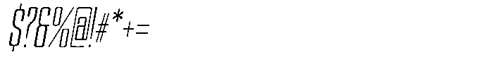 Devonika Variable Devonika Slanted Condensed Font OTHER CHARS