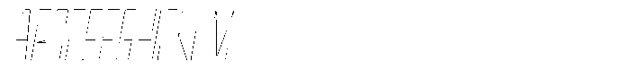 Devonika Variable Devonika Thin Slanted Condensed Font UPPERCASE