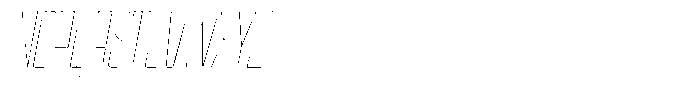 Devonika Variable Devonika Thin Slanted Condensed Font UPPERCASE