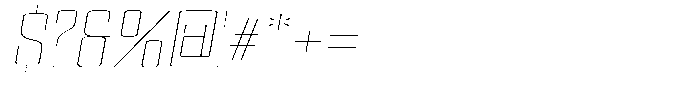 Devonika Variable Devonika Thin Slanted Expanded Font OTHER CHARS