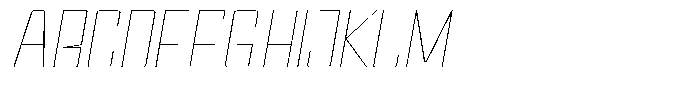 Devonika Variable Devonika Thin Slanted Expanded Font UPPERCASE