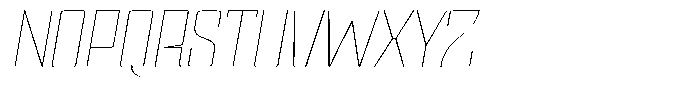 Devonika Variable Devonika Thin Slanted Expanded Font UPPERCASE