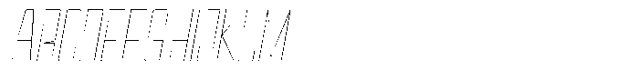 Devonika Variable Devonika Thin Slanted Font UPPERCASE