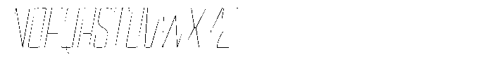 Devonika Variable Devonika Thin Slanted Font UPPERCASE