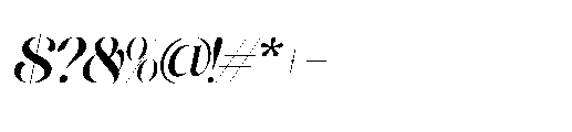 Devroon Royale Oblique Font OTHER CHARS