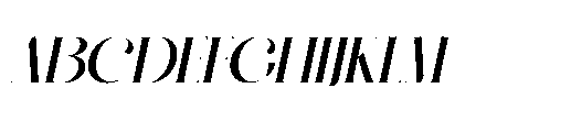 Devroon Royale Oblique Font UPPERCASE