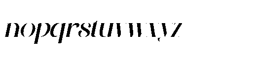 Devroon Royale Oblique Font LOWERCASE