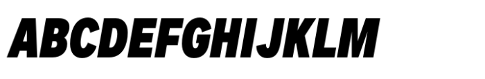 Dexa Pro Condensed Black Italic Font UPPERCASE