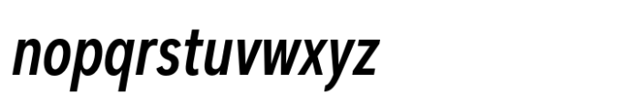 Dexa Pro Condensed Medium Italic Font LOWERCASE