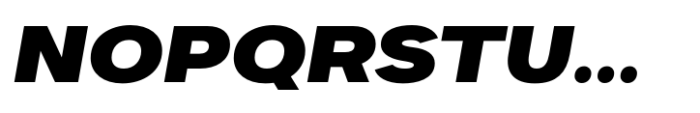 Dexa Pro Expanded Black Italic Font UPPERCASE