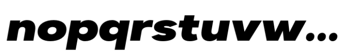 Dexa Pro Expanded Black Italic Font LOWERCASE