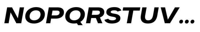 Dexa Pro Expanded Bold Italic Font UPPERCASE