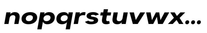 Dexa Pro Expanded Bold Italic Font LOWERCASE