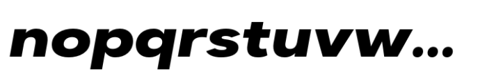 Dexa Pro Expanded Extra Bold Italic Font LOWERCASE