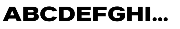 Dexa Pro Expanded Extra Bold Font UPPERCASE