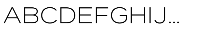 Dexa Pro Expanded Extra Light Font UPPERCASE