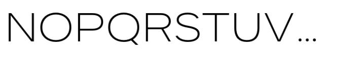 Dexa Pro Expanded Extra Light Font UPPERCASE