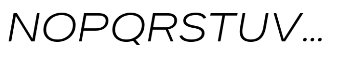 Dexa Pro Expanded Light Italic Font UPPERCASE