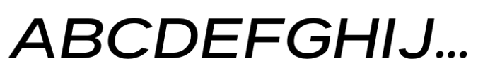 Dexa Pro Expanded Medium Italic Font UPPERCASE