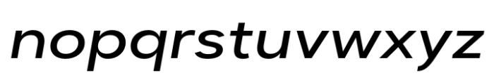 Dexa Pro Expanded Medium Italic Font LOWERCASE