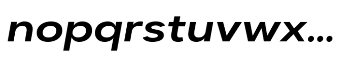 Dexa Pro Expanded Semi Bold Italic Font LOWERCASE
