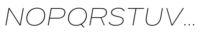 Dexa Pro Expanded Thin Italic Font UPPERCASE