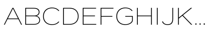 Dexa Pro Expanded Thin Font UPPERCASE