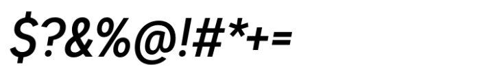 Dexa Pro Narrow Medium Italic Font OTHER CHARS