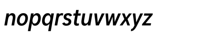 Dexa Pro Narrow Medium Italic Font LOWERCASE