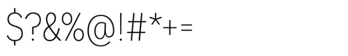 Dexa Pro Narrow Thin Font OTHER CHARS
