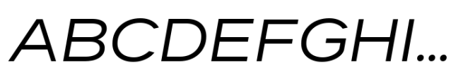 Dexa Pro Variable Expanded Italic Font UPPERCASE