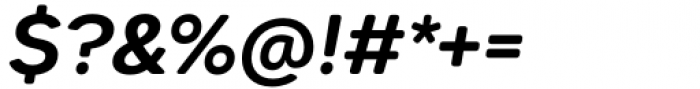 Dexa Round Semi Bold Italic Font OTHER CHARS