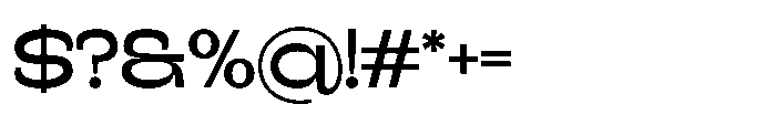 Dextive Display Font OTHER CHARS