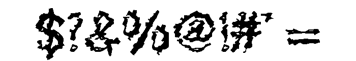 De Generation Regular Font OTHER CHARS