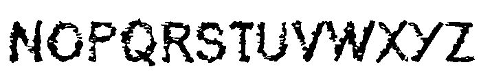 De Generation Regular Font UPPERCASE