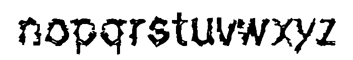 De Generation Regular Font LOWERCASE