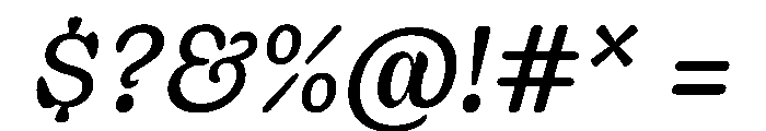 Decoy LightItalic Font OTHER CHARS