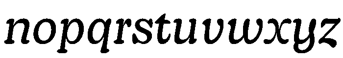 Decoy LightItalic Font LOWERCASE